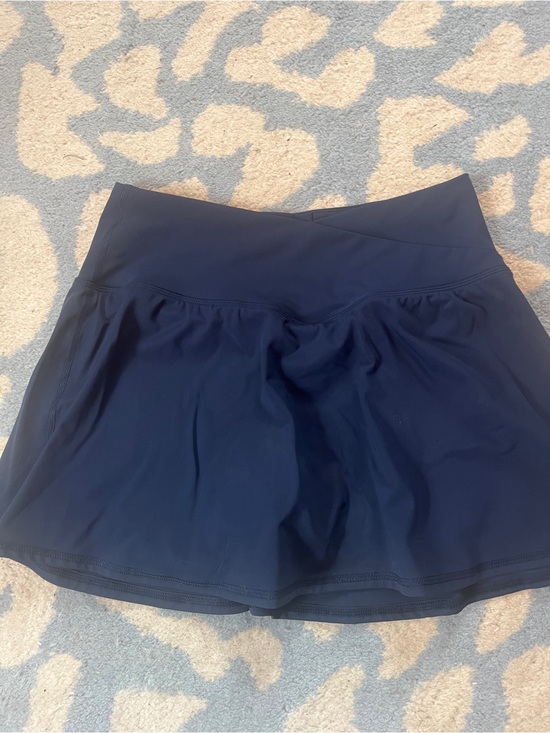 90 Degree By Reflex Pants - 90 Degree By Reflex Navy Active Skort with Built-In Shorts